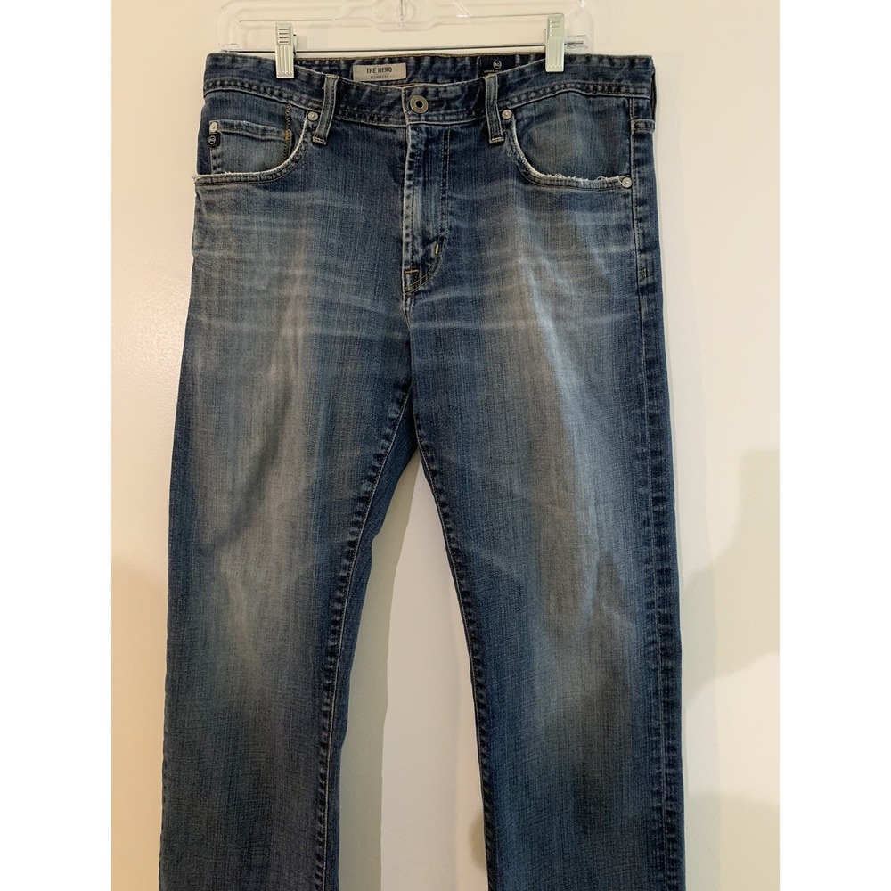 AG Adriano Goldschmied The Hero Mens 32 x 28 (Tagged 32 x 34) Relaxed Fit Jeans